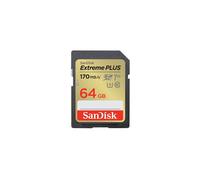 SanDisk Extreme PLUS - Carte mémoire flash - 64 Go - UHS-I U3 / Class10 - SDXC UHS-I