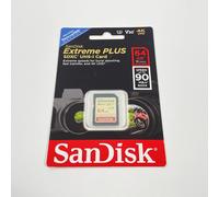 SanDisk Extreme Plus SDXC UHS-1 Card 64GB 4K UHD FRA Neuf sous Blister