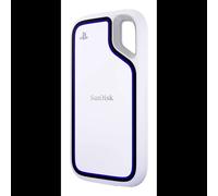 SanDisk Extreme Portable SSD 2To USB Type-C 3.2 Gen 2 Blanc - Lecture 1000Mo/s, IP65, Windows/macOS, 52.5x100.8x9.6mm, 69.4g, SDSSDE62P-2T00-G25