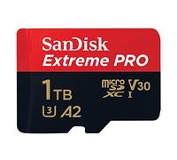 SanDisk Extreme PRO 1 To microSDXC, Carte micro sd + adaptateur SD (Pour smartphone, caméra d'action ou droner, jusqu'à 200 Mo/s) RescuePRO Deluxe UHS-I, Class 10, U3