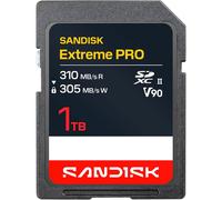 SANDISK Extreme Pro UHS-II V90 Carte SD de 1 to (Vitesses de Lecture Jusqu’à 310 Mo/s, Vitesses d’écriture Jusqu’à 305 Mo/s, Compatible avec Les appareils Photo Reflex numériques et Hybrides)