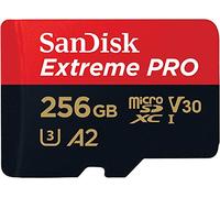 SanDisk Extreme PRO 256 Go microSDXC, Carte micro sd + adaptateur SD (Pour smartphone, caméra d'action ou droner, jusqu'à 200 Mo/s) RescuePRO Deluxe UHS-I, Class 10, U3