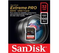 SanDisk Extreme - Carte mémoire flash (adaptateur microSDXC vers SD inclus(e)) - 32 Go - UHS-I U3 / Class10 - microSDHC UHS-I