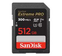 Extreme PRO - Carte mémoire flash - 512 Go - Video Class V90 / UHS-II U3 / Class10 - 1733x/2000x - SDXC UHS-II