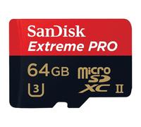 SanDisk Extrême PRO 64 Go Carte mémoire Micro SD SDXC + Lecteur USB 3.0 jusqu'à 275 Mo/s, UHS-II Classe 10, U3