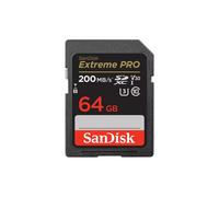 Carte SD SanDisk Extreme PRO 64Go SDXC UHS-I U3 V30 200MB/s 4K Ultra HD