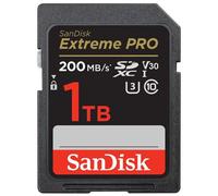 SanDisk Extreme PRO - Carte mémoire flash - 1 To - Video Class V30 / UHS-I U3 / Class10 - SDXC UHS-I