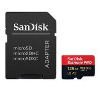 SanDisk Extreme Pro - Carte mémoire flash - 128 Go - A2 / Video Class V30 / UHS-I U3 / Class10 - microSDXC UHS-I G