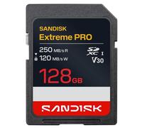 SanDisk Extreme PRO - Carte mémoire flash - 128 Go - Video Class V30 / UHS-I - SDXC UHS-I