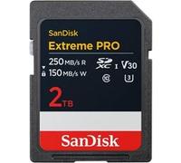SanDisk Extreme Pro - Carte mémoire flash - 2 To - Video Class V30 / UHS-I U3 / Class10 - SDXC UHS-I G