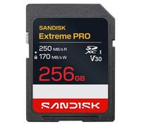 SanDisk Extreme PRO - Carte mémoire flash - 256 Go - Video Class V30 / UHS-I - SDXC UHS-I