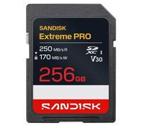 SanDisk Extreme PRO - Carte mémoire flash - 256 Go - Video Class V30 / UHS-I - SDXC UHS-I