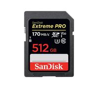 SanDisk Extreme Pro - Carte mémoire flash - 512 Go - Video Class V30 / UHS-I U3 / Class10 - SDXC UHS-I