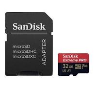 SanDisk Extreme Pro - Carte mémoire flash (adaptateur microSDXC vers SD inclus(e)) - 32 Go - A1 / Video Class V30 / UHS-I U3 - 667x - microSDHC UHS-I