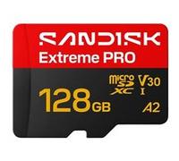 SanDisk Extreme PRO - Carte mémoire flash (adaptateur SD inclus(e)) - 128 Go - A2 / Video Class V30 / UHS-I U3 - microSDXC UHS-I