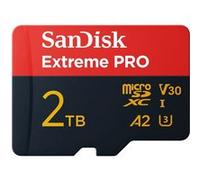 SanDisk Carte mémoire microSDXC Extreme PRO 2 To A2 V30 UHS‑I U3 (adaptateur SD inclus)