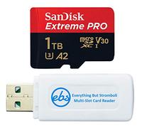 SanDisk Extreme Pro Carte mémoire microSD Extreme Pro 1 To compatible avec drone DJI Air 2S, Air 2, Mini, Mini 2, Mavic 2 (SDSQXCD-1T00-GN6MA) avec 1 lecteur de carte micro SDXC et SD Everything But