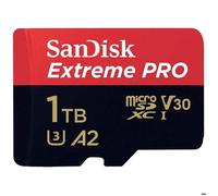 SanDisk Extreme PRO - Carte mémoire flash (adaptateur microSDXC vers SD inclus(e)) - 1 To - A2 / Video Class V30 / UHS-I U3 / Class10 - microSDXC UHS-I