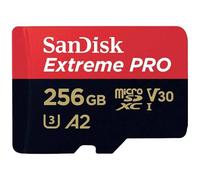 SanDisk Extreme Pro Carte microSDXC 256 GB Class 10, UHS-I, v30 Video Speed Class résistance aux Chocs, étanche
