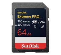 SanDisk Extreme PRO - Carte mémoire flash - 64 Go - Video Class V90 / UHS-II U3 / Class10 - SDXC UHS-II G