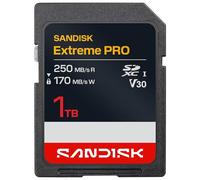 SANDISK Extreme Pro Carte SD UHS-I de 1 to (Jusqu’à 250 Mo/s en Lecture et Jusqu’à 170 Mo/s en écriture, vidéo 4K UHD, U3, V30) Memory Zone App