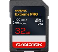 Carte mémoire SDHC SanDisk Extreme PRO® 32 Go UHS-I Gris, Noir, Rouge, Blanc, Marron