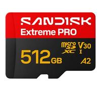 SANDISK Extreme Pro Carte UHS-I microSD + SD Adapter, 512 Go (Vitesses de Lecture allant Jusqu’à 250 Mo/s et d’écriture Jusqu’à 170 Mo/s, 5K, 3K, 4K UHD, C10, V30, U3, A2)