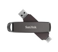 SANDISK Extreme Pro Dual Drive 1 to (Clé USB Type-A et Type-C, Haute capacité, Vitesse de Lecture jusqu'à 1000 Mo/s, Chiffrement de Donneés, la Sauvegarde Automatique, Un boîtier métallique) Noir