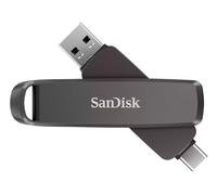 SANDISK Extreme Pro Dual Drive 1 to (Clé USB Type-A et Type-C, Haute capacité, Vitesse de Lecture jusqu'à 1000 Mo/s, Chiffrement de Donneés, la Sauvegarde Automatique, Un boîtier métallique) Noir