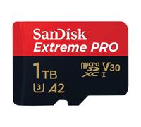 SanDisk Extreme Pro MicroSD 1 To V30 A2 R200/W90 avec adaptateur