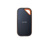 SanDisk Extreme PRO Portable SSD 1 To USB Type-C 3.2 Gen 2, NVMe, Lecture/Écriture 2000 Mo/s, AES 256-bit, IP55, 57.3x10.2x110.3mm, Noir