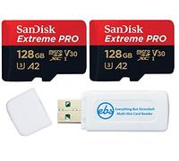 SanDisk Extreme Pro SDSQXCD-128G-GN6MA V30 U3 Carte mémoire micro SD compatible avec caméra d'action GoPro Hero 12 Noir 128 Go