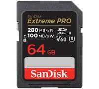 SanDisk Carte mémoire Extreme Pro 64 Go V60 280 Mo/s