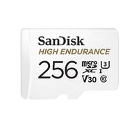 SanDisk High Endurance MicroSDXC 256Go UHS-I U3 V30 Classe 10 - Lecture 100Mo/s, Écriture 40Mo/s - Résistante aux chocs et température