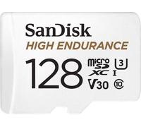 SanDisk High Endurance Monitoring Carte microSDXC 128 GB Class 10, UHS-I, UHS-Class 3, v30 Video Speed Class avec adaptateur SD