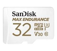 SanDisk Max Endurance - Carte mémoire flash (adaptateur microSDHC - SD inclus(e)) - 32 Go - Video Class V30 / UHS-I U3 / Class10 - microSDHC UHS-I G