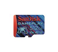 SanDisk MicroSD 512Go UHS-I 190Mo/s Lecture, 130Mo/s Ecriture 2, SDSQXAV-512G-GN6XN - Compatible Windows/macOS/Android