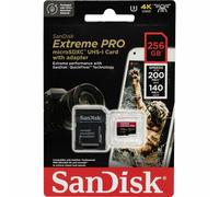 SanDisk - microSDXC 256GB Extreme Pro A2 C10 V30 UHS-I U3