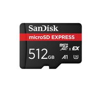 SanDisk MicroSDXC 512Go UHS-I U3, Lecture 880Mo/s, Écriture 650Mo/s, A1, Résistant aux Chocs/Rayons X/Eau, Température -25°C à 85°C