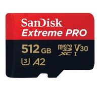 SANDISK MicroSDXC Extreme PRO 512GB R170/W90 C10 U3 V30 SDSQXCZ-512G-GN6MA