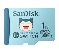 SanDisk microSDXC pour les consoles Nintendo Switch, Pokémon Ronflex 1 To, UHS-I Carte, jusqu'à 100 Mo/s, Produit sous licence Nintendo, Class 10, U3, Pokémon