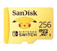 Carte mémoire micro SD SanDisk Pokémon 256 Go Jaune pour Nintendo Switch
