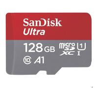 SanDisk microSDXC Ultra 128GB (A1/UHS-I/Cl.10/140MB/s) + Adapter Mobile Carte microSDXC 128 GB A1 Application Perform