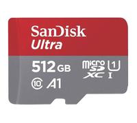 SanDisk Carte microSDXC Ultra 512 Go A1 UHS-I Cl.10 150MB/s + Adaptateur