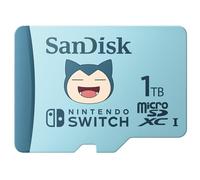 SanDisk microSDXC pour les consoles Nintendo Switch, Pokémon Ronflex 1 To, UHS-I Carte, jusqu'à 100 Mo/s, Produit sous licence Nintendo, Class 10, U3, Pokémon