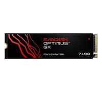 SANDISK Optimus GX 7100 NVMe SSD 500 Go (Jusqu’à 7 250/6 900 Mo/s Vitesses de Lecture/écriture séquentielles, PCIe 4.0, M.2 2280, BiCS TLC 3D CBA NAND, SANDISK Dashboard)