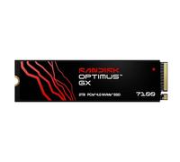 SANDISK Optimus GX 7100 NVMe SSD 2 to (Jusqu’à 7 250/6 900 Mo/s Vitesses de Lecture/écriture séquentielles, PCIe 4.0, M.2 2280, BiCS TLC 3D CBA NAND, SANDISK Dashboard)
