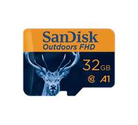 SanDisk Outdoors FHD MicroSDHC UHS-I Card with SD Adapter - 32GB 2-Pack MicroSD Card - SDSQUNR-032G-GN6VT