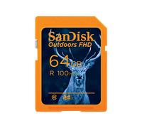 SanDisk Outdoors FHD SDXC UHS-I Card - 64GB Single Pack - SDSDUNR-064G-GN6VN