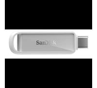 SanDisk Phone Drive 128 Go USB Type-C 3.2 Gen 1 (3.1 Gen 1) Blanc - Lecture 150 Mo/s, 53.3x16x9.65mm, Poids 5.38g - SDIXS0N-128G-GN6NE